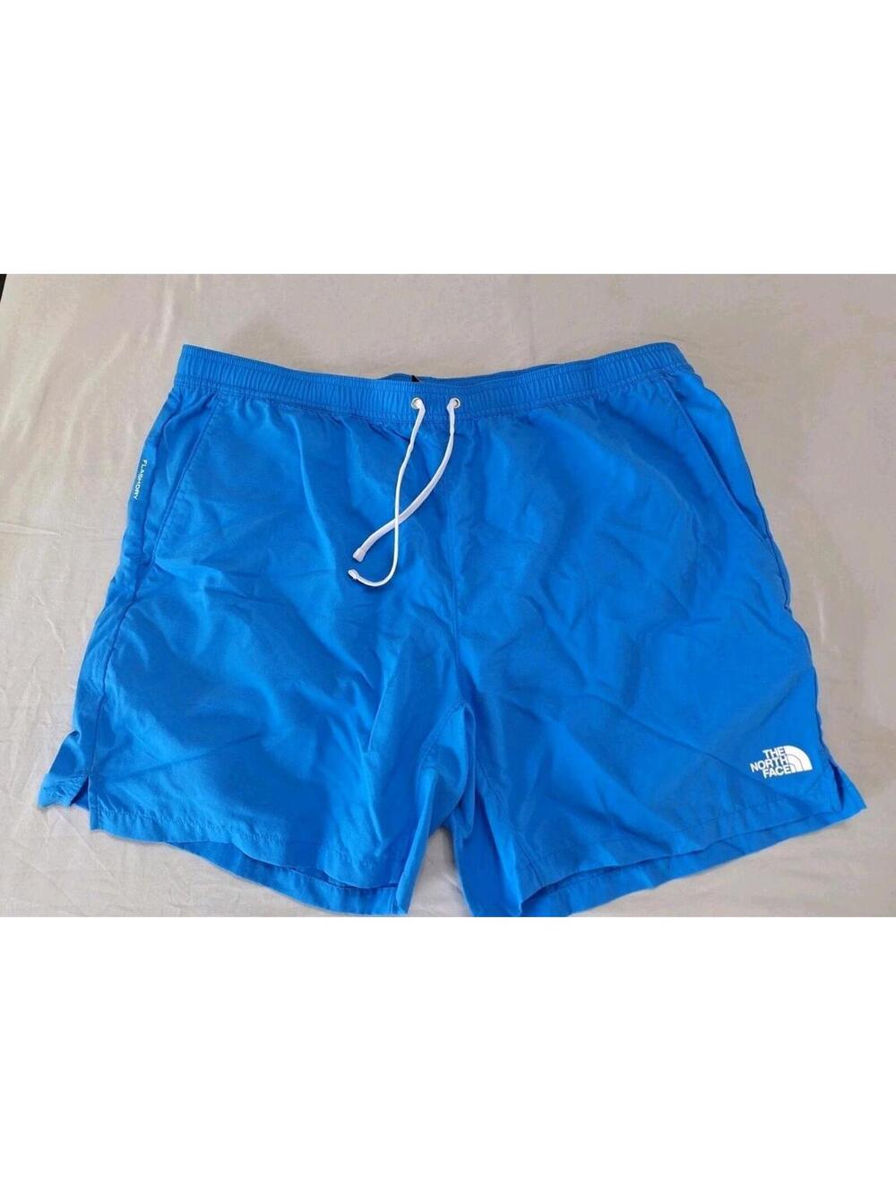 The North Face Blue Nylon Athletic Shorts XL FLASHDRY Drawstring Pockets NWOT